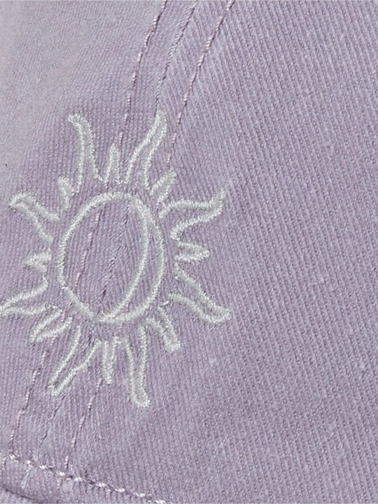 FatFace Purple Embroidered Sun Cap - Image 3 of 3 FatFace Purple Embroidered Sun Cap - Image 3 of 3