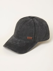 FatFace Washed Black Twill Baseball Cap - Image 3 of 4