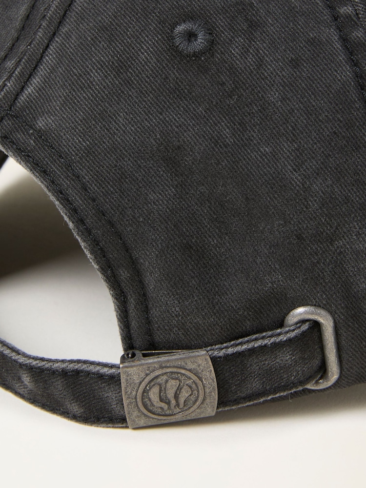 FatFace Washed Black Twill Baseball Cap - Image 4 of 4 FatFace Washed Black Twill Baseball Cap - Image 4 of 4