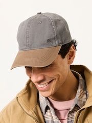 FatFace Grey Colour Block Baseball Cap - Image 1 of 3
