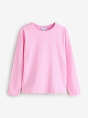 White/Pink Basic Long Sleeve T-Shirts 2 Pack - Image 3 of 3