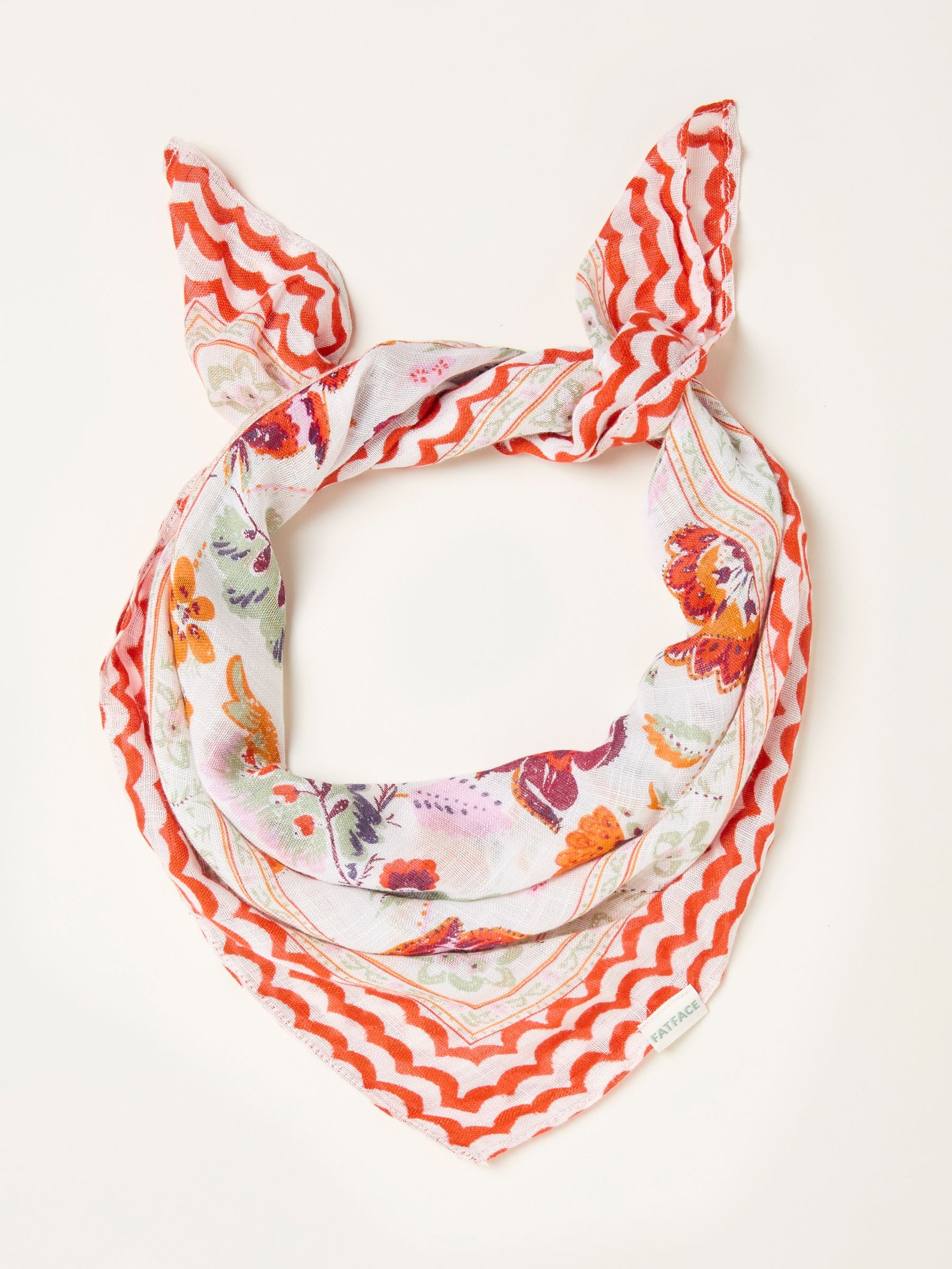 Fat Face - Women's Scarf - Ivory - Viscose