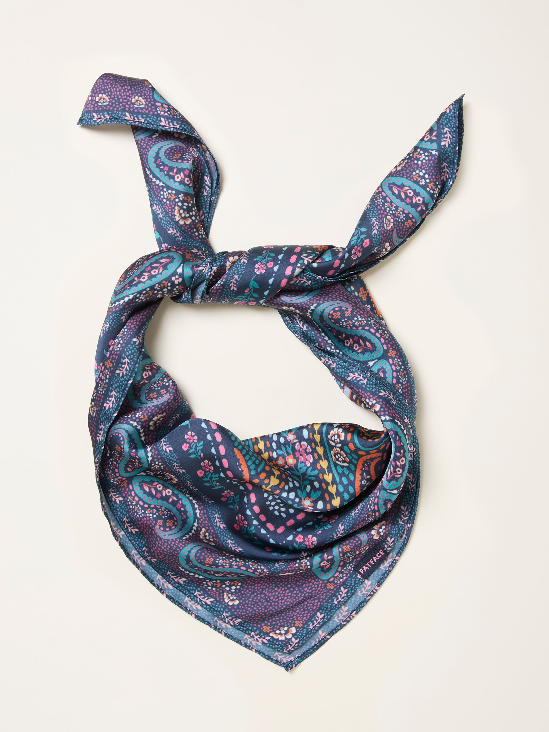 Fat Face - Hair Scarf - Navy - Recycled Polyester