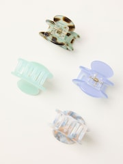 FatFace Blue 4 Pack Oval Clips - Image 2 of 2