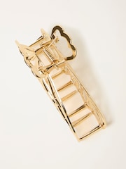 FatFace Gold Tone Large Butterfly Claw Clip - Image 2 of 2