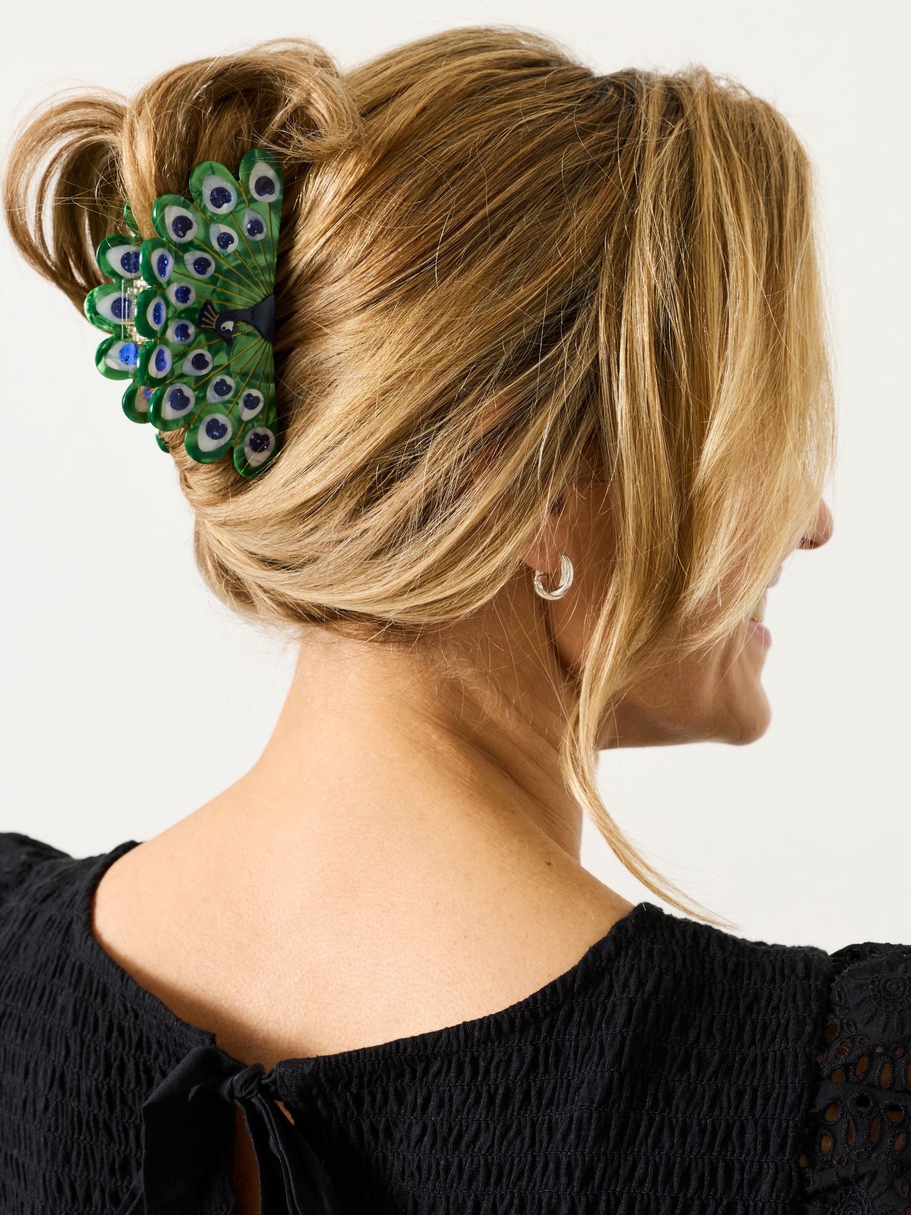 Fat Face - Women - Claw Clip - Green - Resin