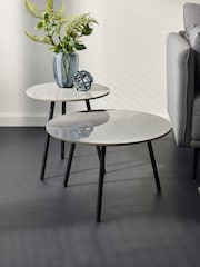 Julian Bowen Grey Casper Set of Side Tables - Image 1 of 6