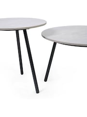 Julian Bowen Grey Casper Set of Side Tables - Image 5 of 6