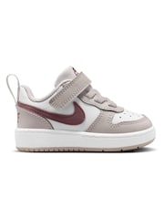 Nike Black Infant Court Borough Low Trainers - Image 1 of 9