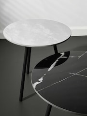Julian Bowen Grey Black Casper Set of Side Tables - Image 3 of 4