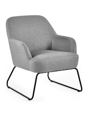 Julian Bowen Grey Davos Accent Chair - Image 2 of 5