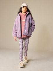 بنفسجي فاتح - سترة فليس بأزرار (3-16سنة) - صورة 6 من 15