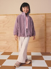 بنفسجي فاتح - سترة فليس بأزرار (3-16سنة) - صورة 9 من 15