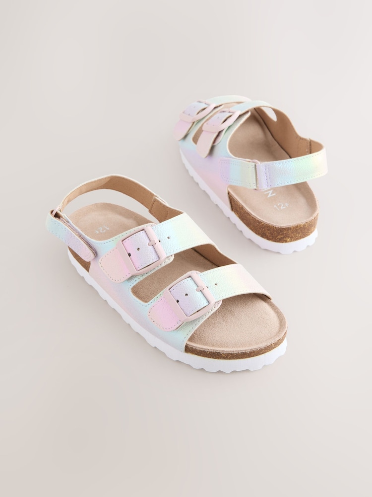 Rainbow Standard Fit (F) Touch and Close Corkbed Sandals - Image 1 of 5