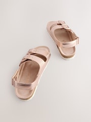Rose Gold Standard Fit (F) Touch and Close Corkbed Sandals - Image 6 of 6