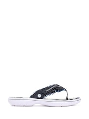 Pavers Blue Touch-Fastening Toe Post Sandals - Image 1 of 5