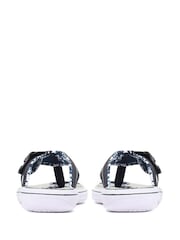 Pavers Blue Touch-Fastening Toe Post Sandals - Image 3 of 5