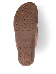 Pavers Gold Embellished Toe Post Sandals - Image 5 of 5