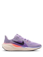 Nike Purple Violet Youth Air Zoom Pegasus 41 Running Trainers - Image 1 of 11
