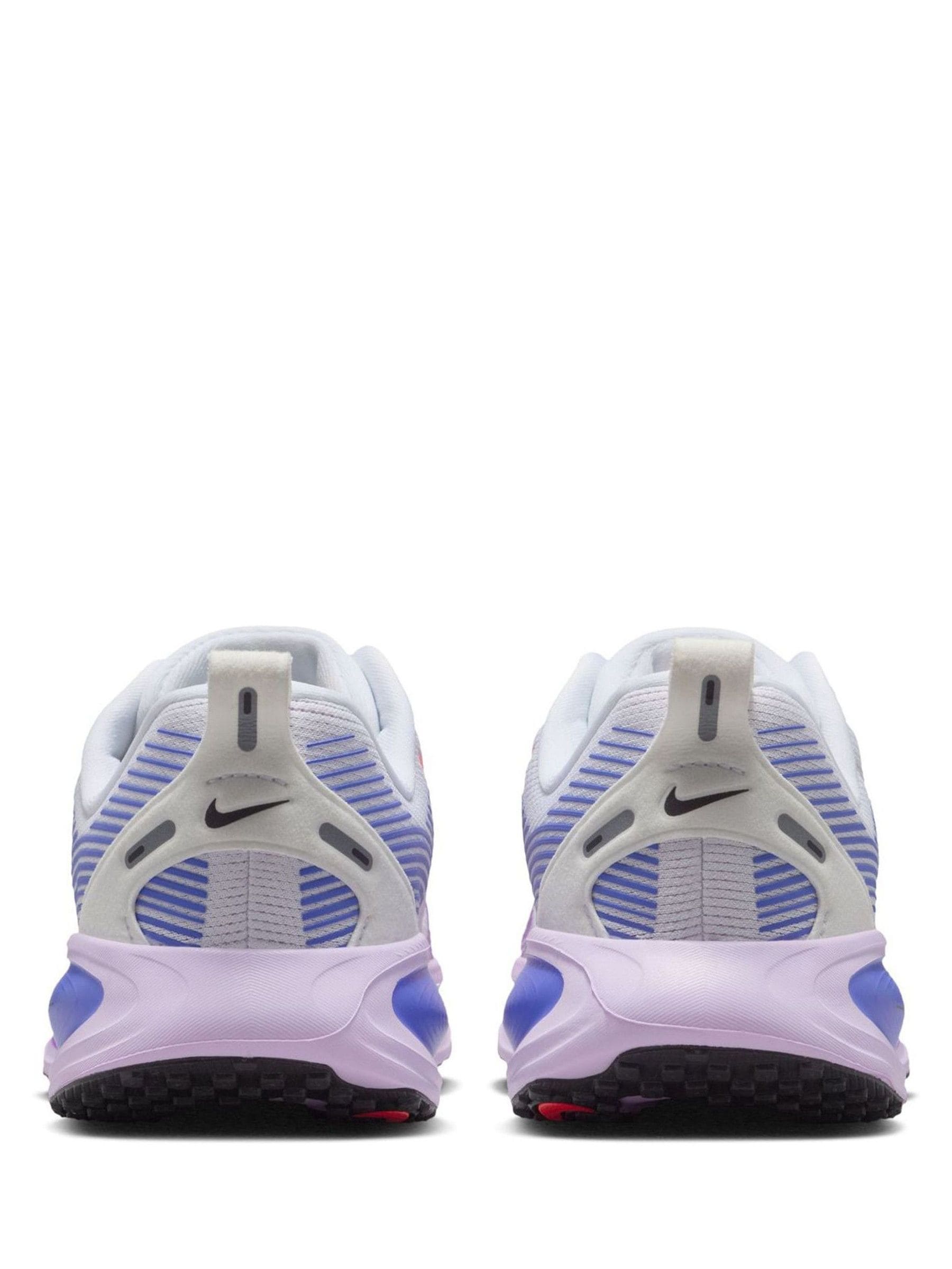 Buy Nike White/Purple Youth Vomero 18 Road Running Trainers from