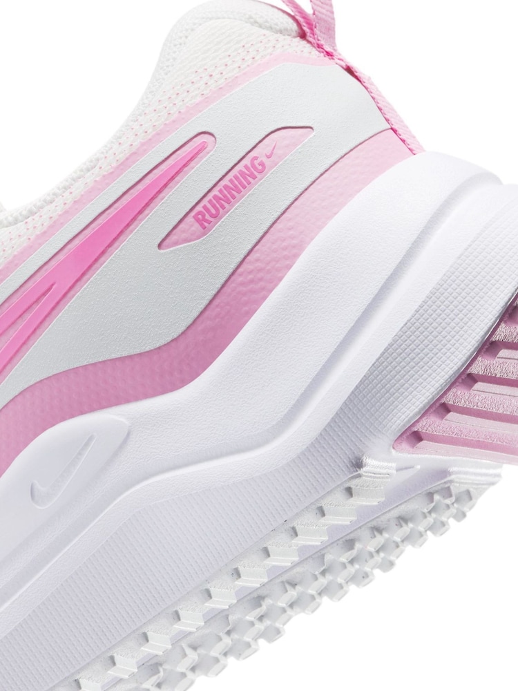 Nike White/Pink Youth Cosmic Running Trainers - Image 11 of 11