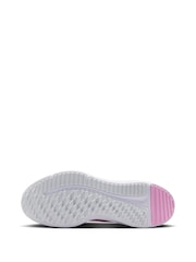 Nike White/Pink Youth Cosmic Running Trainers - Image 7 of 11