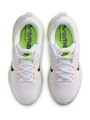 Nike White/Green Volt Youth Vomero 18 Road Running Trainers - Image 7 of 11