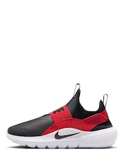 Nike Black/Red Youth Flex Runner 4 Trainers - Image 2 of 11