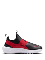 Nike Black/Red Youth Flex Runner 4 Trainers - Image 3 of 11
