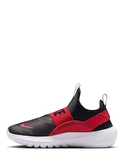 Nike Black/Red Youth Flex Runner 4 Trainers - Image 4 of 11