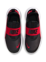 Nike Black/Red Youth Flex Runner 4 Trainers - Image 6 of 11