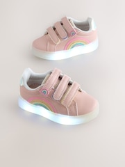 Pink Touch Fastening Light Up Trainers - Image 1 of 6