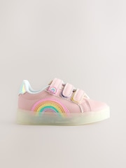 Pink Touch Fastening Light Up Trainers - Image 4 of 6
