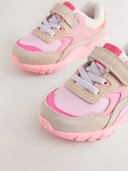 Pink Elastic Lace Chunky Trainers - Image 6 of 8