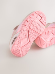 Pink Elastic Lace Chunky Trainers - Image 8 of 8