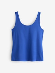 Blue Sleeveless Rib Vest - Image 1 of 3