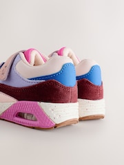 Multi Pink Elastic Lace Chunky Trainers - Image 3 of 6