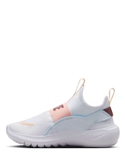 Nike White Peach Junior Flex Runner 4 Trainers - Image 4 of 11