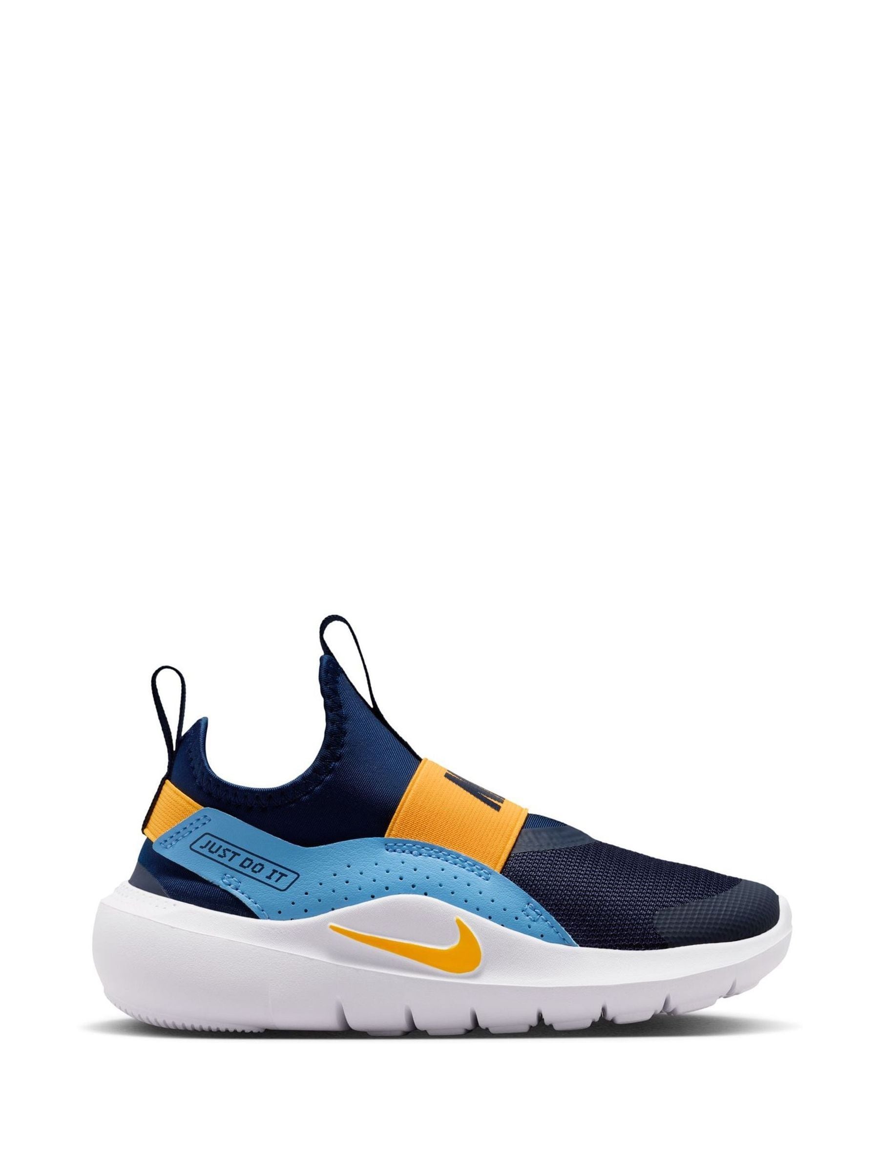 nike yellow and blue trainers