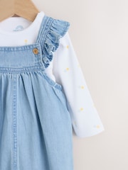 Denim Baby Dungarees and Long Sleeve Bodysuit Set 2 Piece (0mths-3yrs) - Image 4 of 9