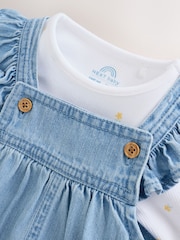 Denim Baby Dungarees and Long Sleeve Bodysuit Set 2 Piece (0mths-3yrs) - Image 5 of 9