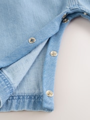 Denim Baby Dungarees and Long Sleeve Bodysuit Set 2 Piece (0mths-3yrs) - Image 7 of 9