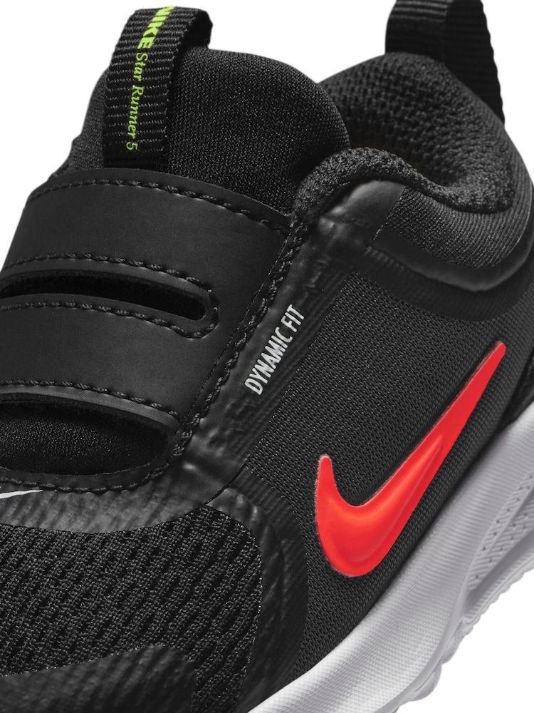 Nike Black/Red Volt Infant Star Runner 5 Trainers - Image 10 of 10 Nike Black/Red Volt Infant Star Runner 5 Trainers - Image 10 of 10