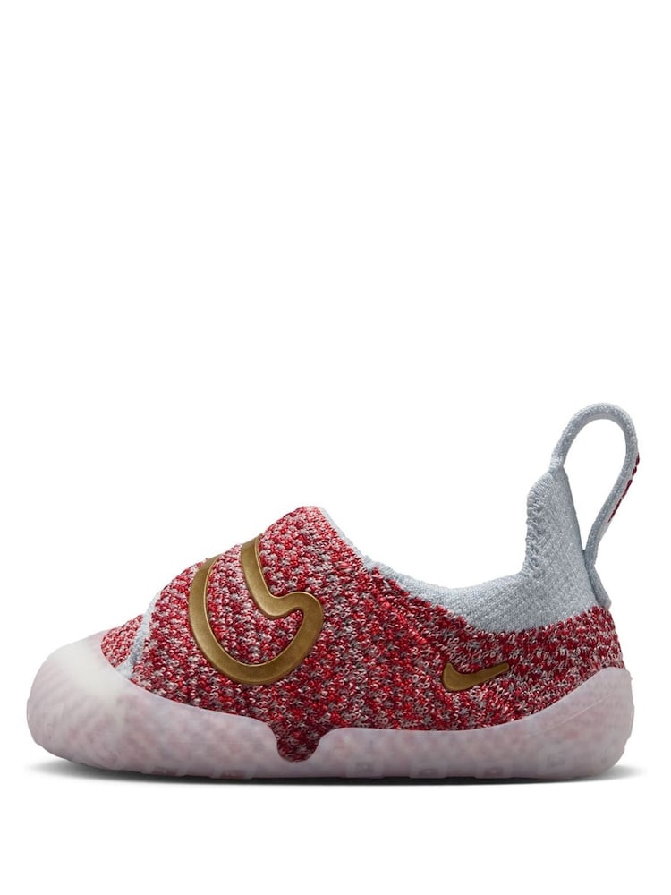 Nike Red Infant Swoosh 1 Trainers - Image 2 of 12