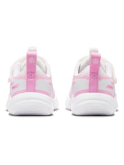 Nike White/Pink Infant Cosmic Running Trainers - Image 7 of 10