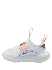 Nike White Peach Infant Flex Runner 4 Trainers - Image 2 of 4
