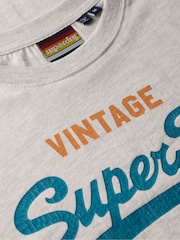 Superdry Cream Vintage Logo Cali T-Shirt - Image 5 of 6