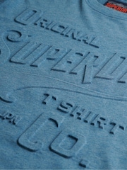 Superdry Blue Workwear Embossed Relaxed T-Shirt - Image 5 of 6