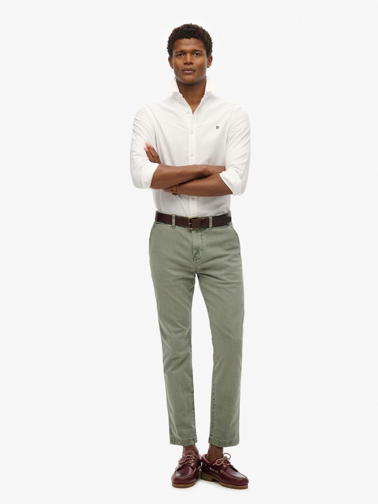 Superdry Green International Chino Trousers - Image 1 of 6
