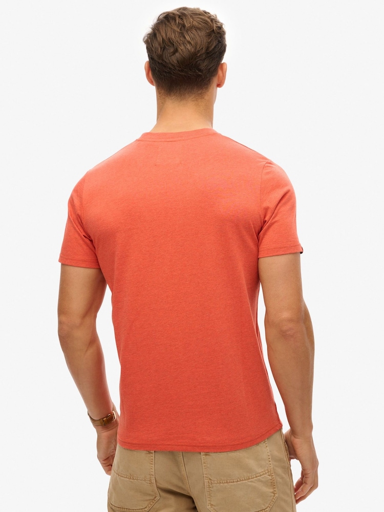 Superdry Orange Workwear Embossed Relaxed T-Shirt - Image 2 of 7 Superdry Orange Workwear Embossed Relaxed T-Shirt - Image 2 of 7